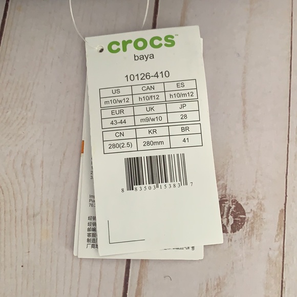 Mens Crocs Baya Slip On Clogs - Picture 5 of 5